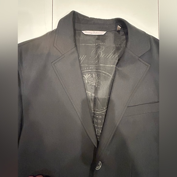 Tommy Bahama Mens Jacket Blazer black Two Button Sport - Picture 2 of 4